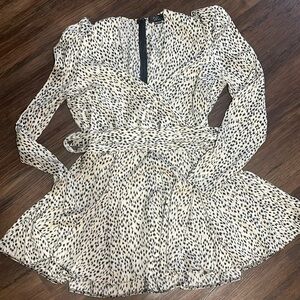 Cheetah print short dress